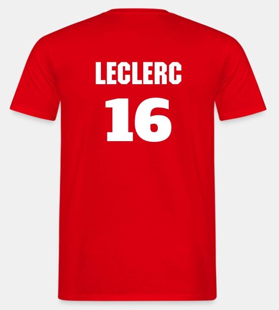 T-shirt personalizzata di Charles Leclerc (16)  -  L